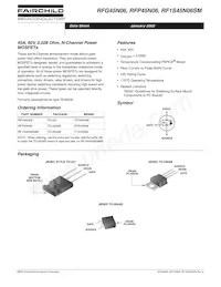 RFP45N06 Datasheet Cover