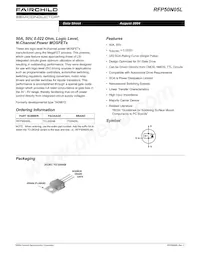 RFP50N05L Datasheet Cover