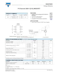 SI3475DV-T1-GE3 Datasheet Cover
