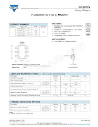 SI3499DV-T1-E3 Datasheet Cover