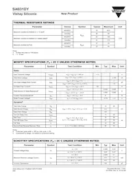 SI4831DY-T1-E3 Datasheet Page 2