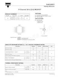 SI4835BDY-T1-E3 Datasheet Cover