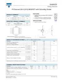 SI4845DY-T1-E3 Datasheet Cover