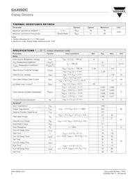 SI5499DC-T1-E3 Datasheet Page 2