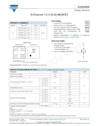 SI8424DB-T1-E1 Datasheet Cover