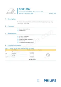 SI9410DY Datasheet Cover