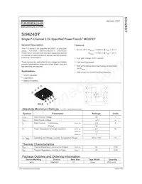 SI9424DY Datasheet Cover