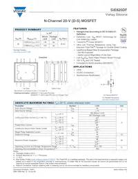 SIE820DF-T1-E3 Datasheet Cover