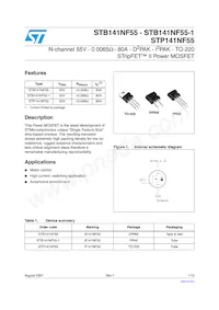 STB141NF55-1 Datasheet Cover