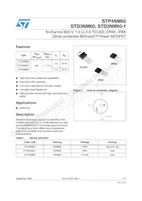 STD3NM60-1 Datasheet Copertura