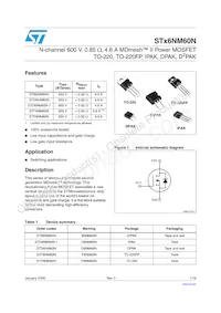 STD6NM60N-1 Datasheet Cover
