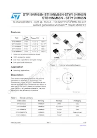 STF19NM65N Datasheet Cover