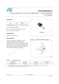 STF26NM60N-H Datasheet Cover