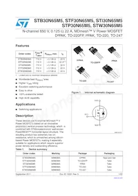 STF30N65M5 Datasheet Cover