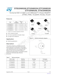 STF30NM50N Datasheet Cover