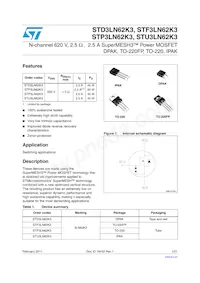 STF3LN62K3 Datasheet Copertura