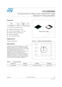 STL52N25M5 Datasheet Cover