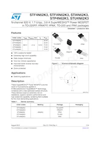 STP4N62K3 Datasheet Cover