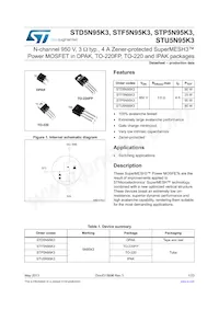 STP5N95K3 Datasheet Cover