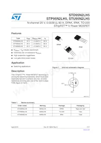 STP95N2LH5 Datasheet Cover