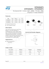 STU95N4F3 Datasheet Cover