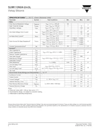 SUM110N04-2M3L-E3 Datasheet Page 2