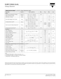 SUM110N06-3M4L-E3 Datasheet Page 2