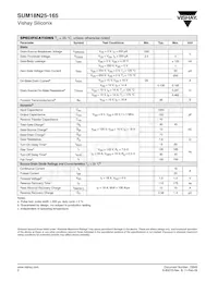 SUM18N25-165-E3 Datasheet Page 2