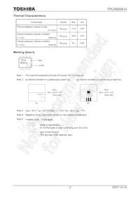 TPCA8009-H(TE12L Datasheet Page 2