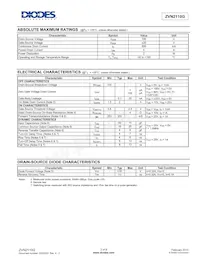 ZVN2110GTC Datasheet Page 2