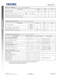 ZVNL110GTC Datasheet Page 2