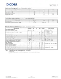 ZVP0545GTC Datasheet Page 2