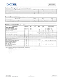 ZVP2120GTC Datasheet Page 2