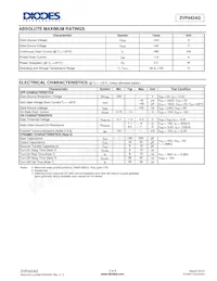 ZVP4424GTC Datasheet Page 2