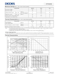 ZVP4525E6TC Datasheet Page 2