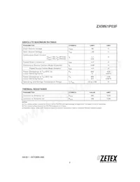ZXM61P03FTC Datenblatt Seite 2