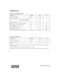 ZXM62P03GTA Datasheet Page 2