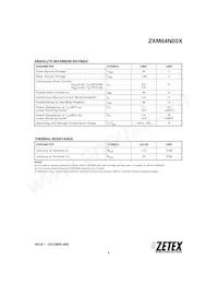 ZXM64N03XTC數據表 頁面 2