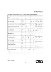 ZXM64P035L3 Datasheet Page 3