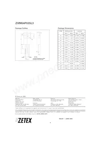 ZXM64P035L3 Datasheet Page 4