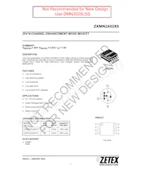 ZXMN2A02X8TC Datasheet Copertura