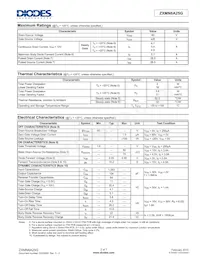 ZXMN6A25G Datasheet Page 2