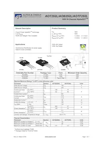 AOB292L Datasheet Copertura