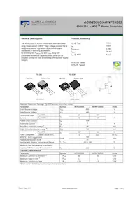 AOW25S65 Datasheet Cover