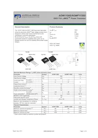 AOWF11S65 Datasheet Cover