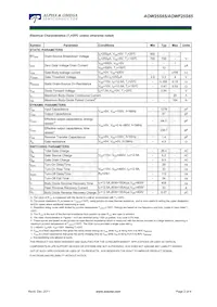 AOWF25S65 Datasheet Page 2