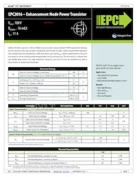 EPC2016 Datasheet Cover