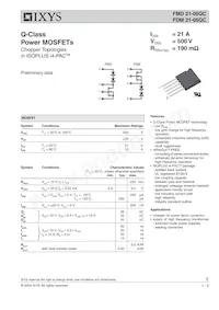 FDM21-05QC Datasheet Cover