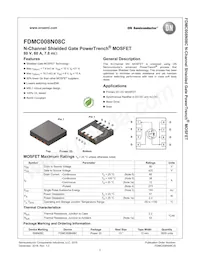 FDMC008N08C Datasheet Page 2