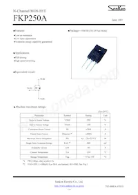 FKP250A Datasheet Cover